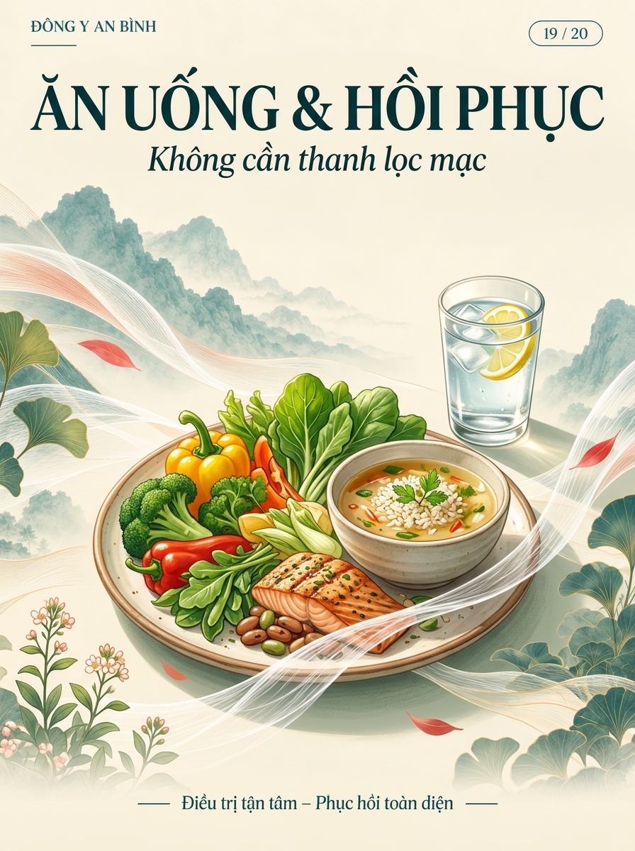 Ăn uống và hồi phục: không cần một chế độ thanh lọc mạc